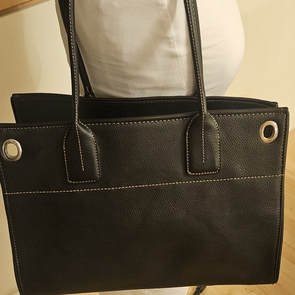 Tod's Vintage Girelli Cape Black Pebbled Leather Satchel Bag Made In Italy - Picture 4 of 13